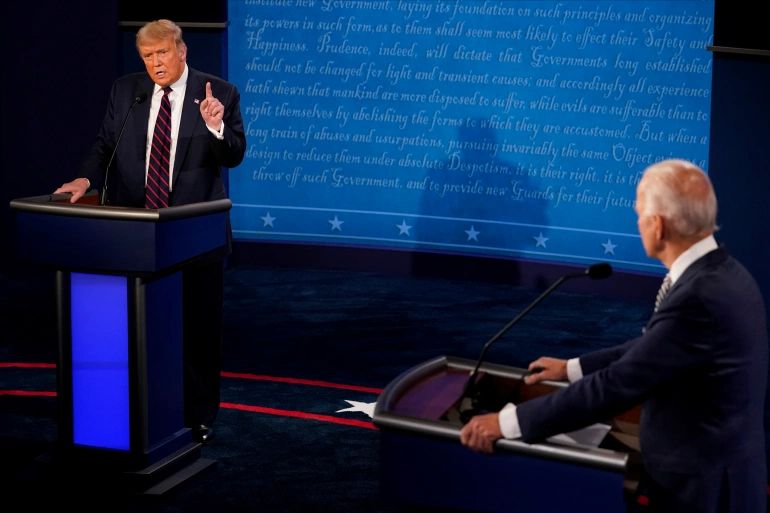 Alegerile americane: Pentru Joe Biden comportamentul lui Donald Trump, în timpul dezbaterii a fost „o ruşine naţională”