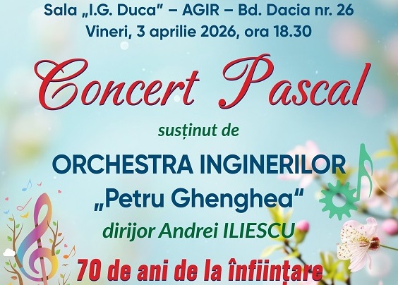 Concert aniversar – Orchestra Inginerilor ”Petru Ghenghea” a împlinit 70 de ani de la primul concert susținut în fața publicului.