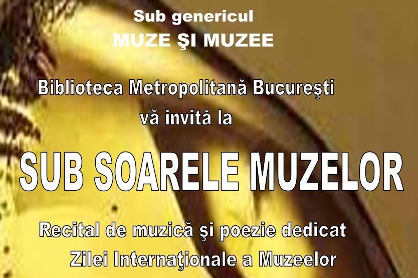 Invitație – 8 iunie, ora 17.30, Biblioteca Metropolitană București