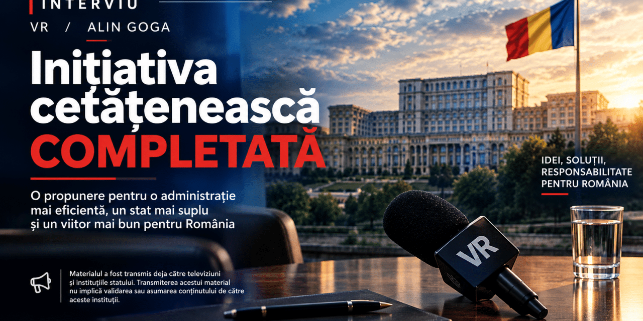 România poate funcționa altfel. Cine are curajul să schimbe sistemul?  Interviu cu Alin Goga despre „Inițiativa cetățenească”